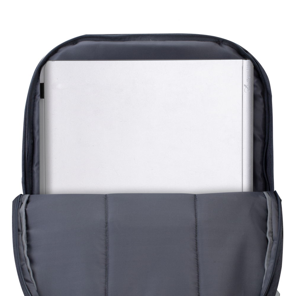 Rucsac laptop Rivacase 7567 17.3", anti-furt, Gri inchis