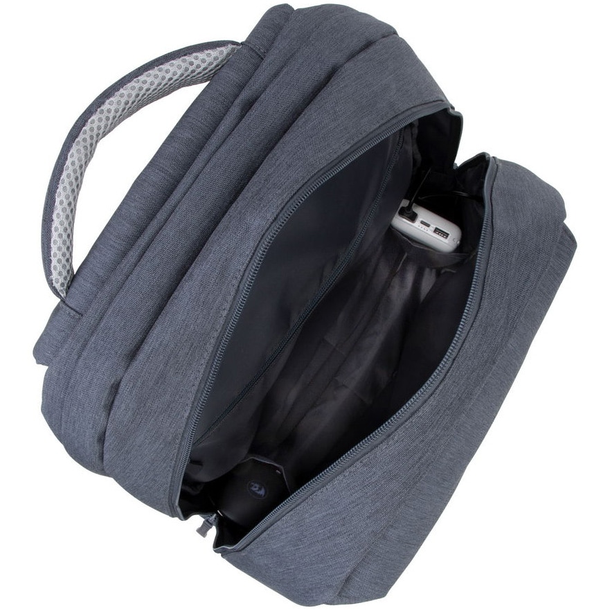 Rucsac laptop Rivacase 7567 17.3", anti-furt, Gri inchis