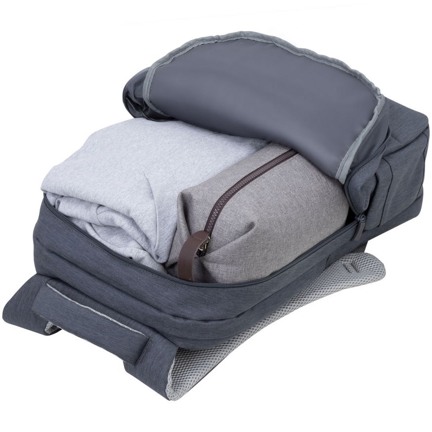 Rucsac laptop Rivacase 7567 17.3", anti-furt, Gri inchis