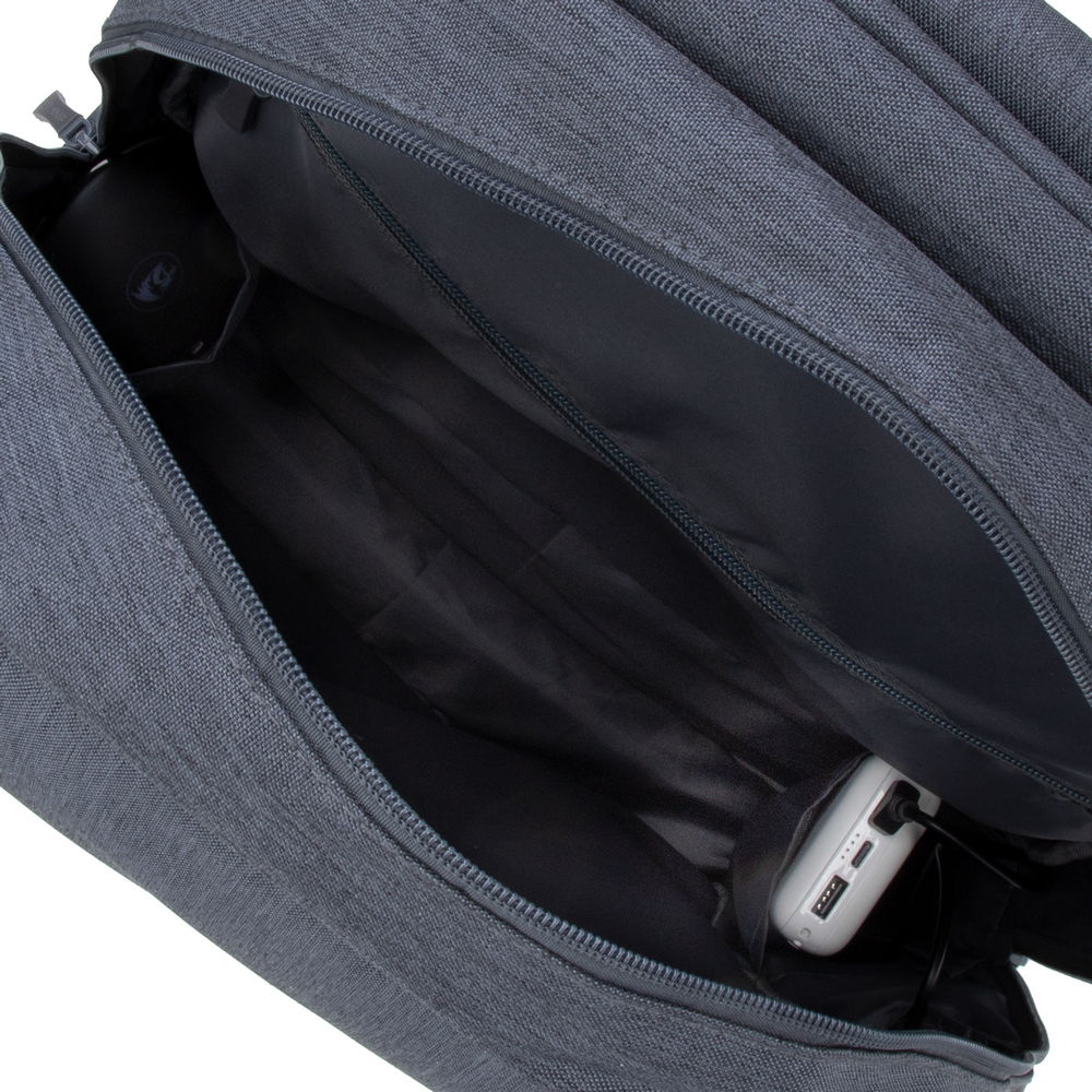Rucsac laptop Rivacase 7567 17.3", anti-furt, Gri inchis