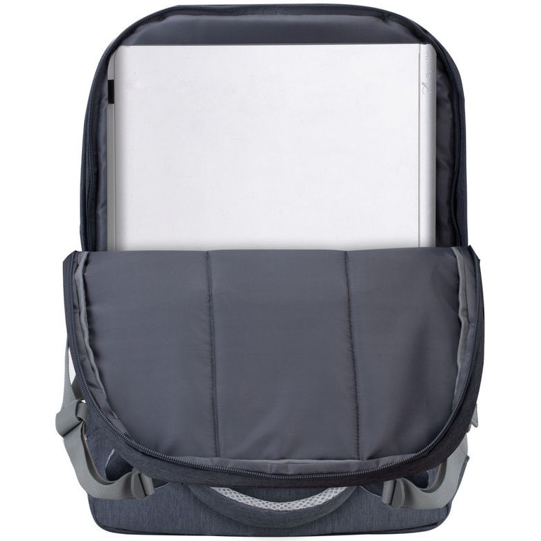 Rucsac laptop Rivacase 7567 17.3", anti-furt, Gri inchis