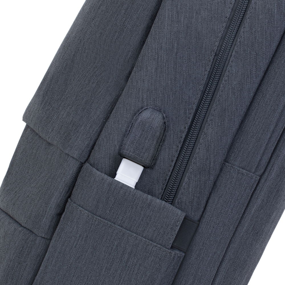 Rucsac laptop Rivacase 7567 17.3", anti-furt, Gri inchis