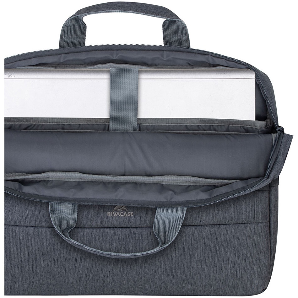 Geanta laptop Rivacase 7532 15.6", anti-furt, Gri inchis