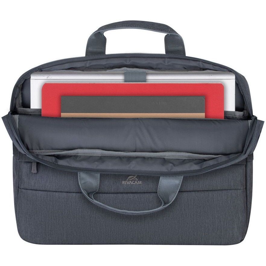 Geanta laptop Rivacase 7532 15.6", anti-furt, Gri inchis