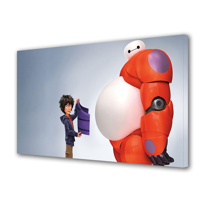 Tablou Canvas Luminos in intuneric VarioView LED Animatie pentru copii Big Hero 6 , 50 x 70 cm