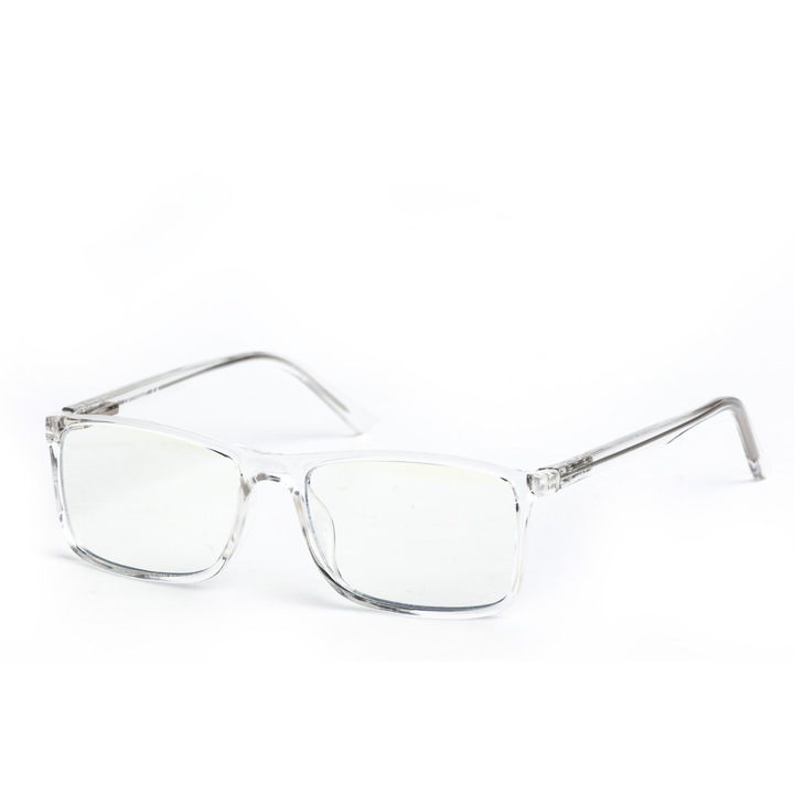 Ochelari cu protectie pentru calculator Optismart Barbati Dreptunghiulari Blue Protect 1 G044S C4
