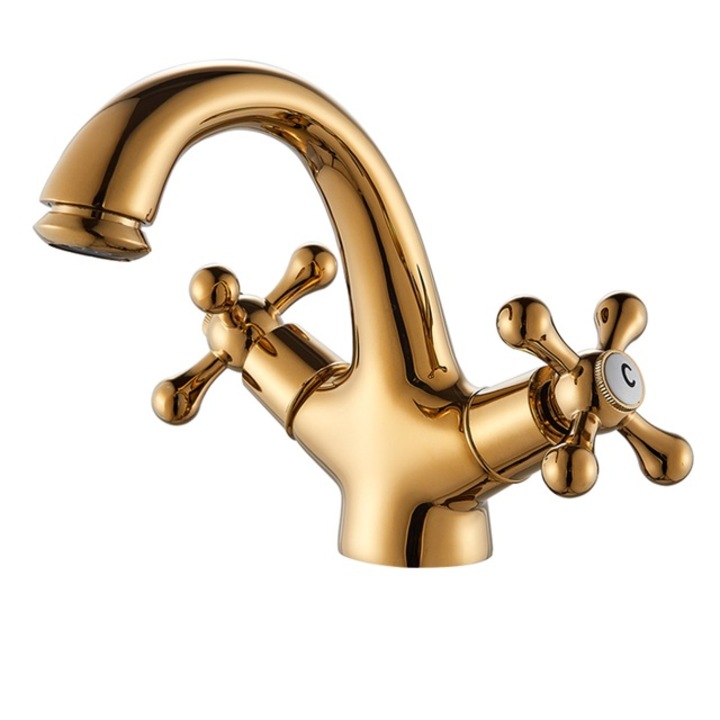 Смесител за мивка Blackswan, тип M294, модел гланцово злато, размер 14 см