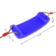 Leagan pentru copii din plastic fara spatar, Welora®, Stabil si Usor, Franghii Incluse, Rezistent 100kg, Calitate Premium, Dimensiuni 44 x 17 x 7.5 cm, Albastru