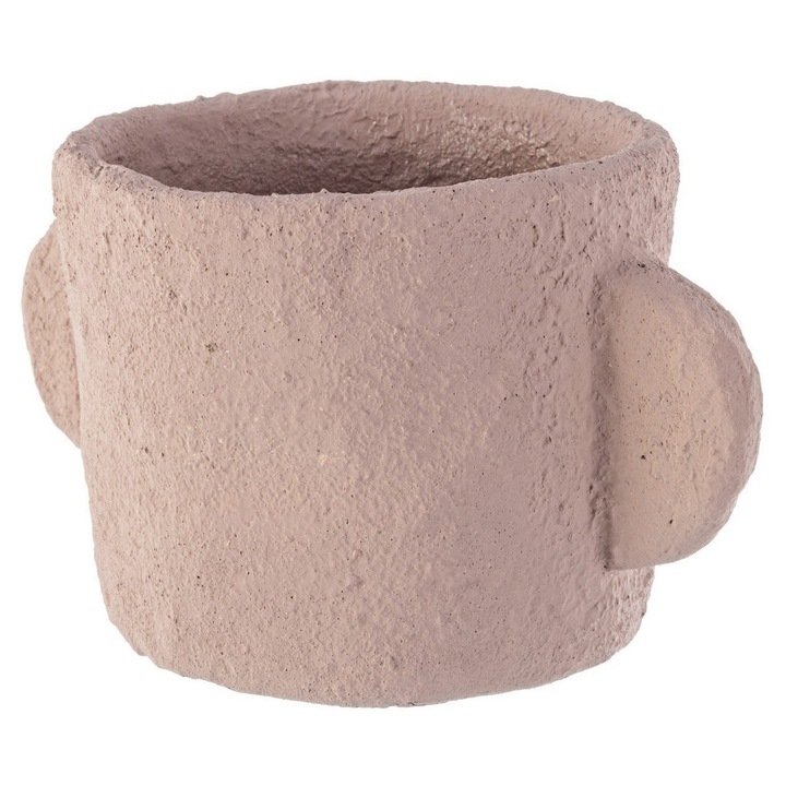 Set 8 ghivece flori ciment roz 21x15x12.5 cm