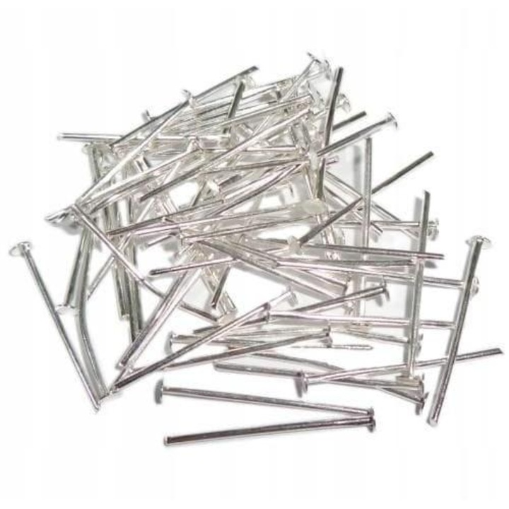 Ace Metalice Scurte, Artmaker, 14 mm, Puternice Si Universale, Pentru Cusut, Lucru Creativ Si Birou, Usor De Folosit, Pentru Textile, Panglici, Dantela Si Decoratiuni, Utile Acasa Si La Munca, Argintiu, 50g