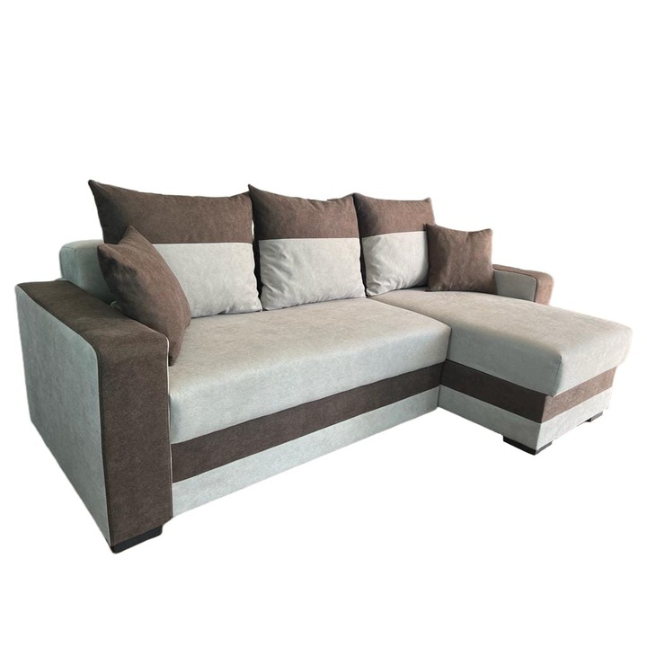 Coltar extensibil/reversibil Lotus bej maro L 235, l 140, h 97 cm