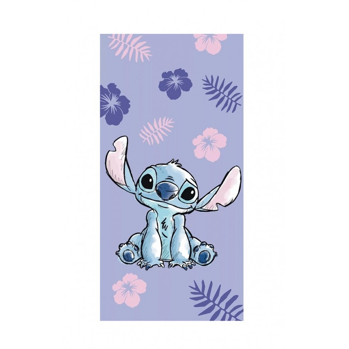 Lilo and Stitch The star dog хавлиена кърпа лилава