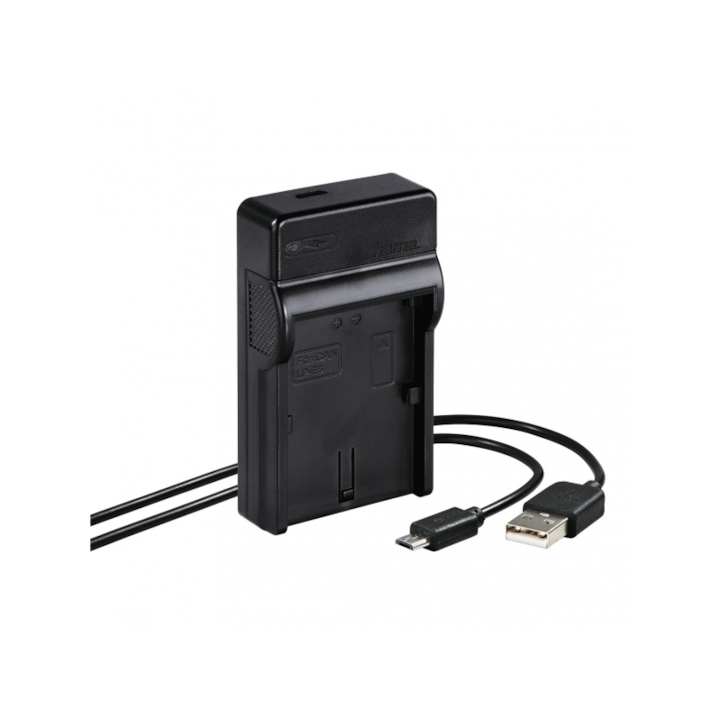Hama "TRAVEL" Canon LP-E6 USB akkumulátor töltő (81378/81415) (81378)