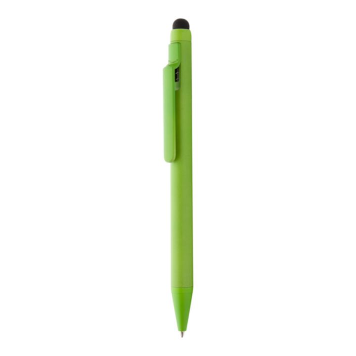 Stylus Pen Verde cu vrf de pix pentru dispozitive cu touch screen - tablete, telefoane, laptopuri