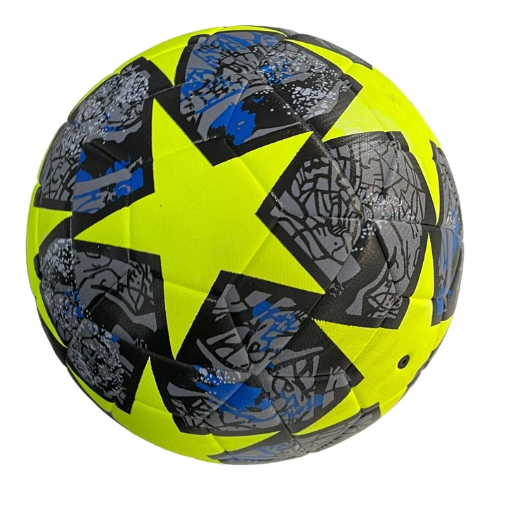 Minge fotbal piele, marimea 5, verde neon