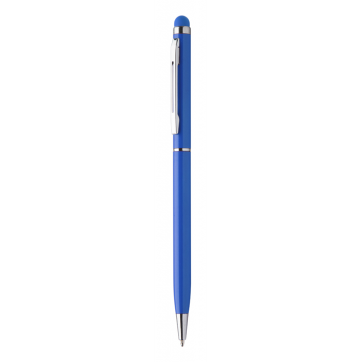 Creion Stylus Pen Albastru cu varf de pix pentru tableta, telefon sau laptop cu touch screen