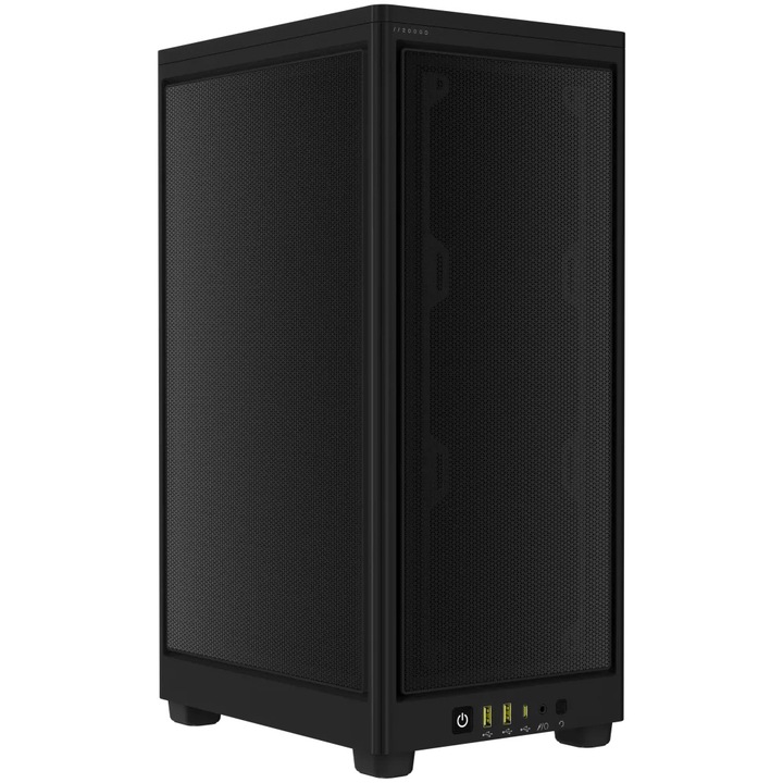 Компютърна кутия Corsair 2000D AIRFLOW Mini-ITX small-form-factor, Без захранващ блок, Черен