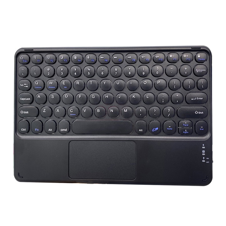 10 инча безжична Bluetooth клавиатура черна
