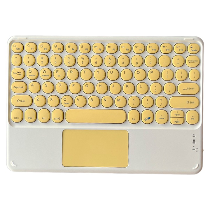 Жълта 10-инчова bluetooth сензорна клавиатура