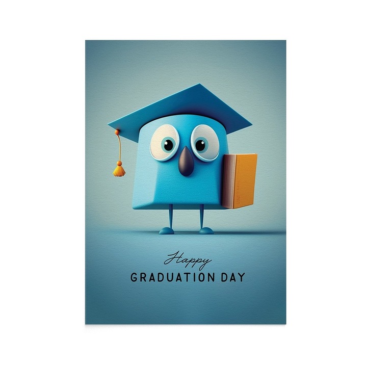 Felicitare Absolvire Blue Graduation, Zizula Cards, 105 X 150 mm