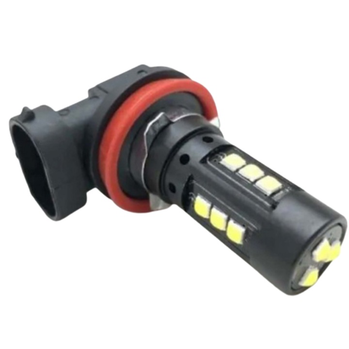 Set 2 becuri auto H11/H8 12 LED putere 80W temperatura 6000K
