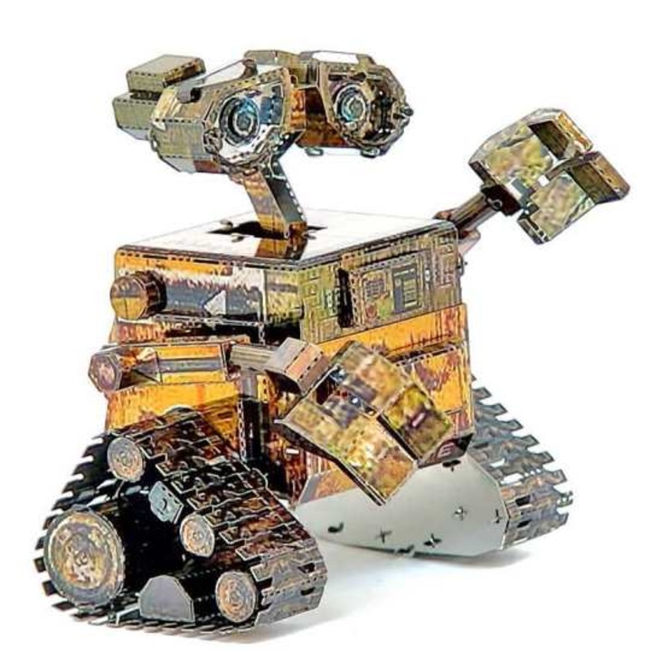 Нано пъзел металик, 3D, RoveZone, образователен, цветен, модел на робот Wall-E, 63 части
