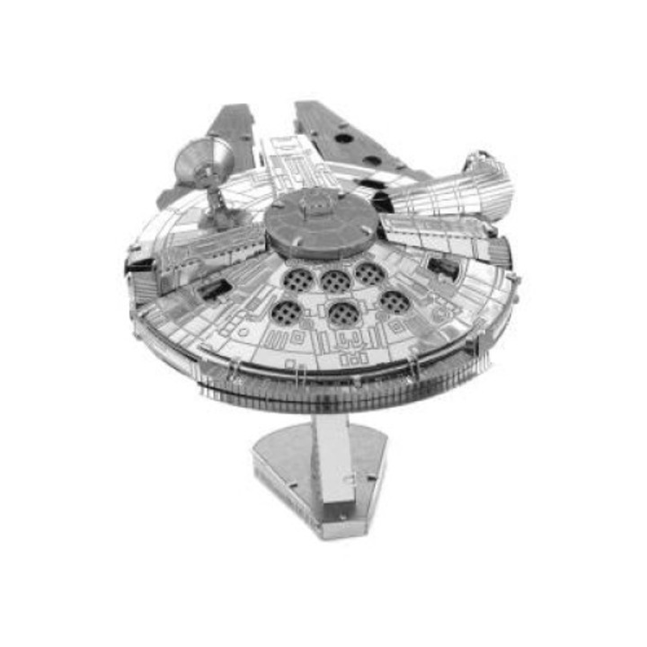 Нано пъзел металик, 3D, RoveZone, образователен, цветен, модел Millenium Falcon, 45 части