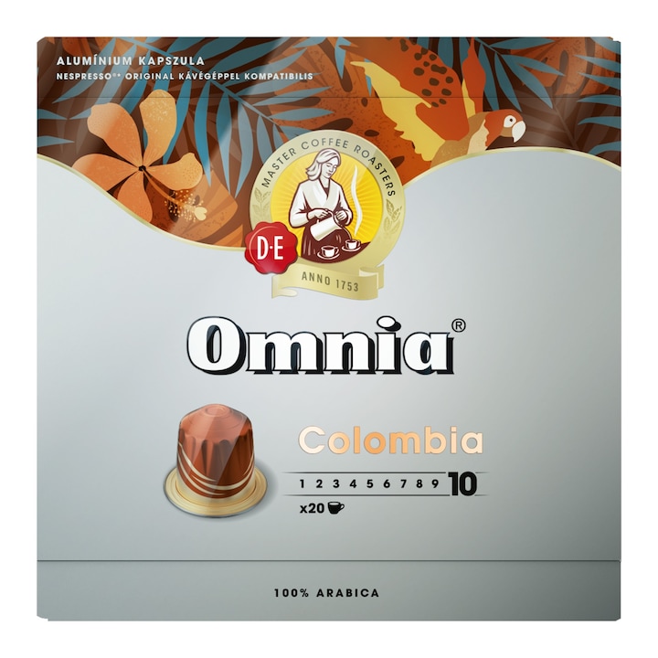 Douwe Egberts Omnia Colombia (10) Nespresso kompatibilis kávékapszula, 20db