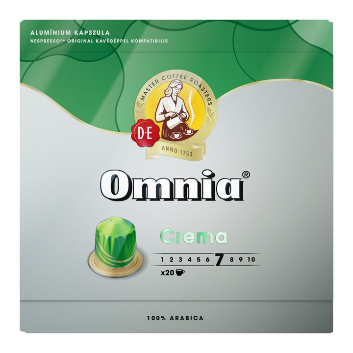 Douwe Egberts Omnia Crema (7) Nespresso kompatibilis kávékapszula, 20db
