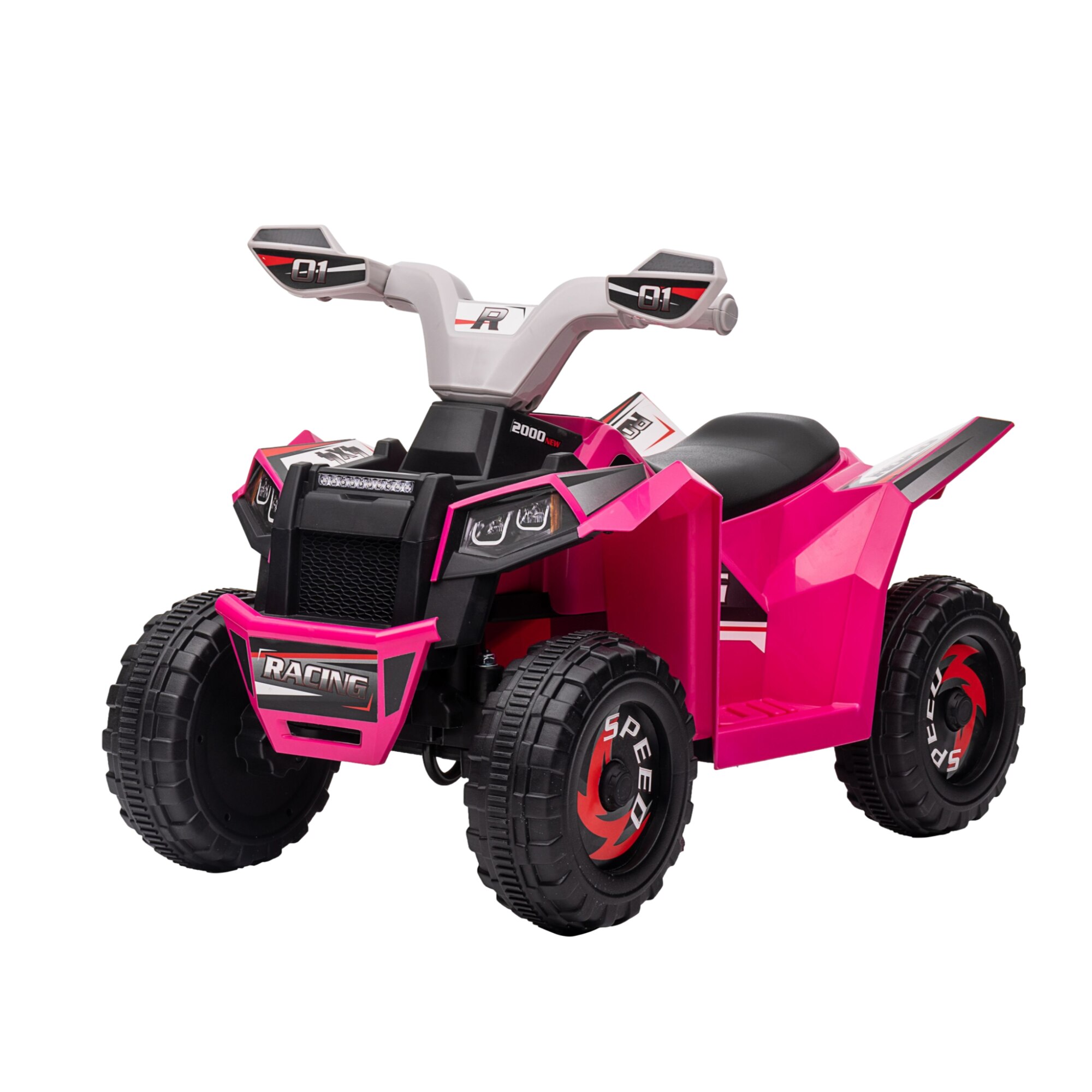 ATV electric pentru copii Manini 6V7AH, 1 Motor 25W, MP3, USB, roz