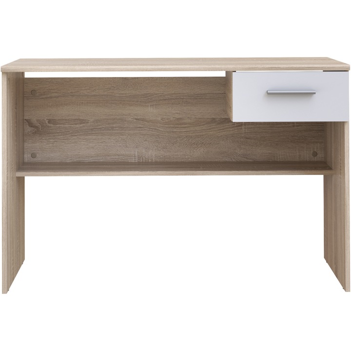 Birou Forte Lupo, dimensiuni 110x 52x 72.3, stejar Sonoma/ alb