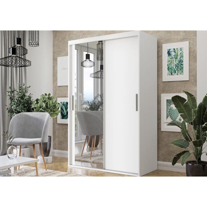 Gardróbszekrény Apopka 100 (Fehér), 120x205x60cm
