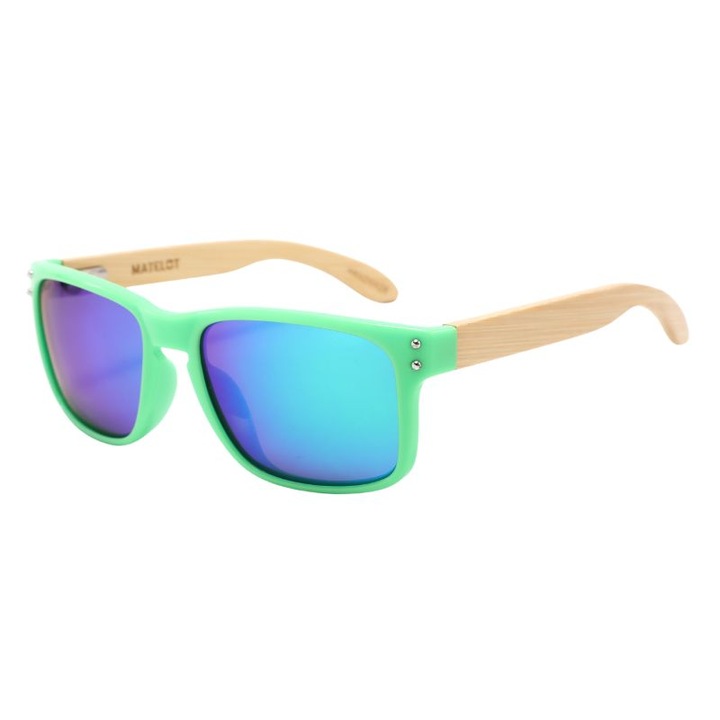 UV 400 polarizált napszemüveg, MATELOT, Special Edition, tárolódoboz, mikroszálas huzat, mikroszálas tisztítókendő, unisex, zöld
