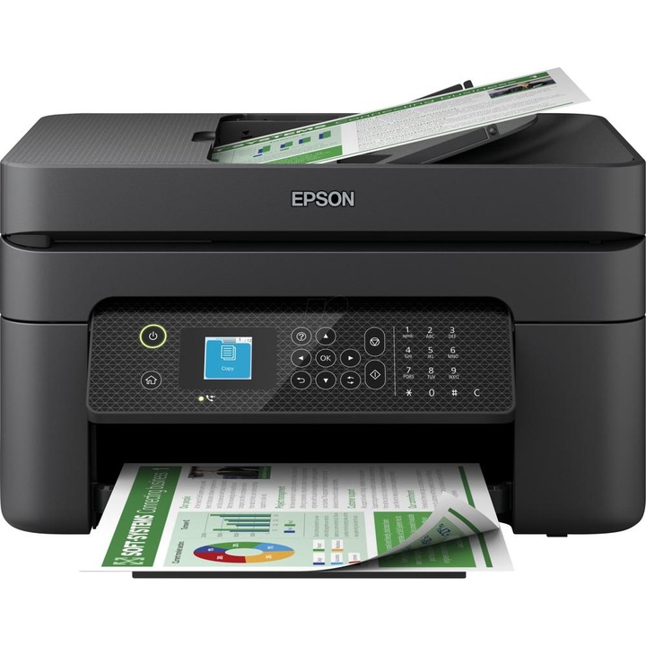 Imprimanta multifunctionala inkjet color Epson WF-2930DWF, A4, duplex, ADF, USB 2.0, Wi-Fi, 10 ppm negru, 5 ppm color
