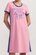 Soft & Seven BY SOFIAMAN, Camasa de noapte cu imprimeu grafic Karla, Roz deschis, Albastru, S