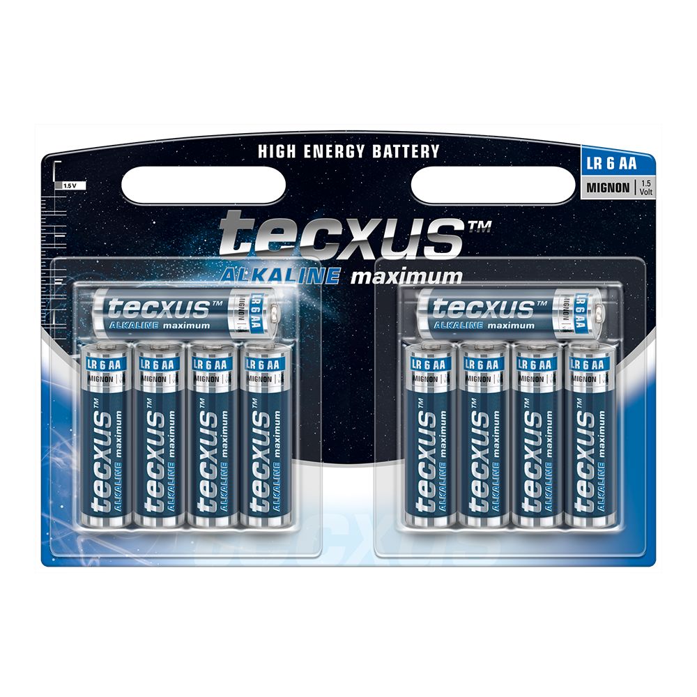 Blister 10 baterii alkaline Tecxus R6 (AA), 1.5 V