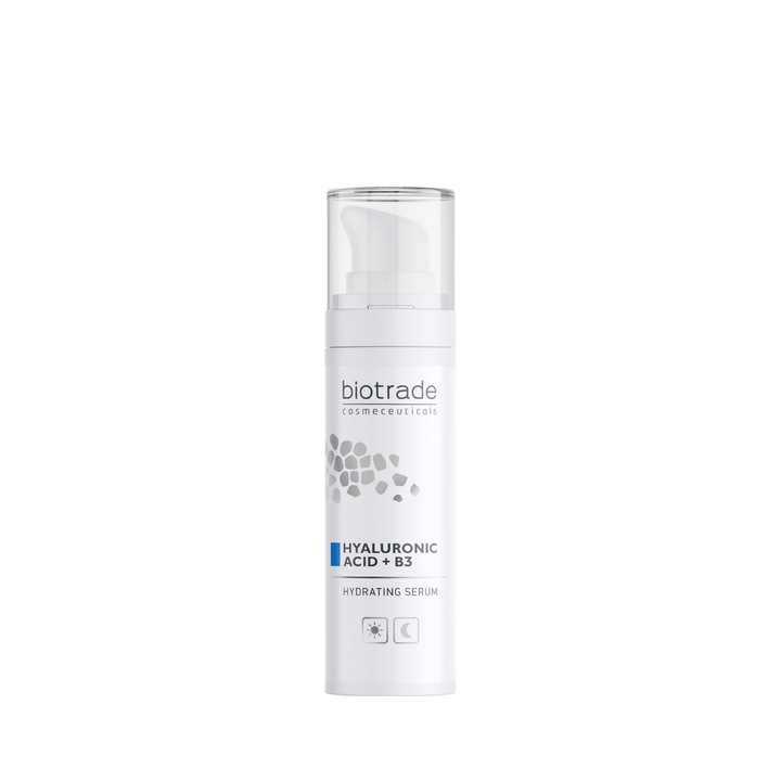 Ser hidratant cu acid hialuronic + B3, 30ml, Anti-Age, Biotrade