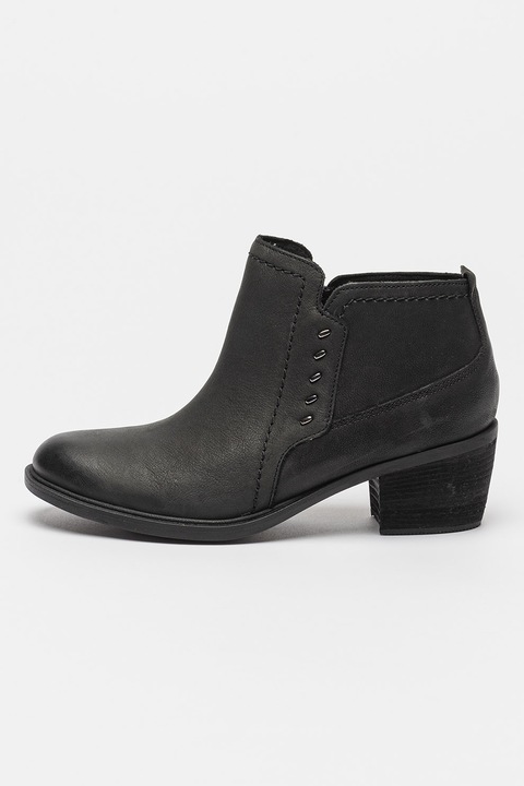 Clarks, Боти Neva Lo от кожа, Черен