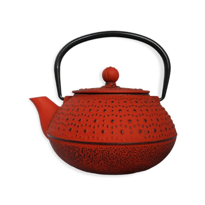 Ceainic, Shippo, Fonta, 0.8L, Rosu/Negru