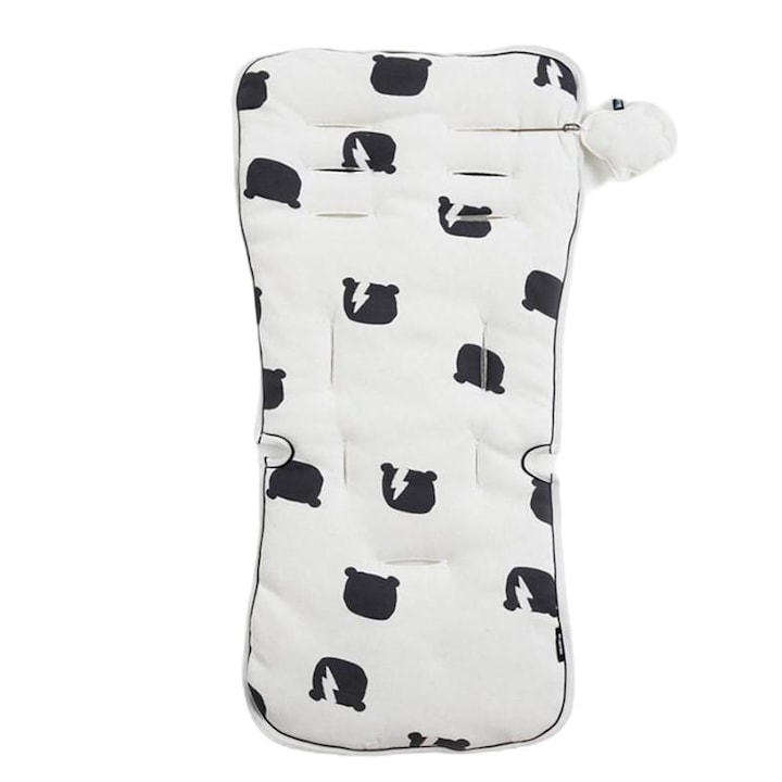 Husa pentru carucior cu doua fete Smart Cat, Minene, Alb
