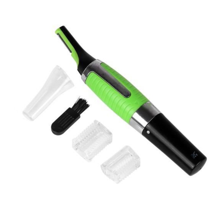 Trimmer de barba pentru barbati, Zola®, cu LED, capac de protectie, lame din otel, design ergonomic