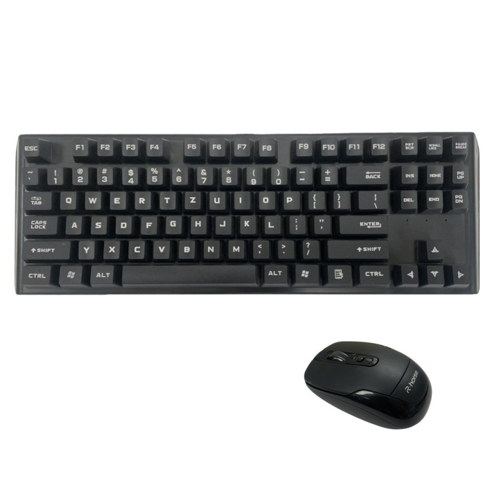 Tastatura wireless gaming RF8090, distributie internationala, neagra