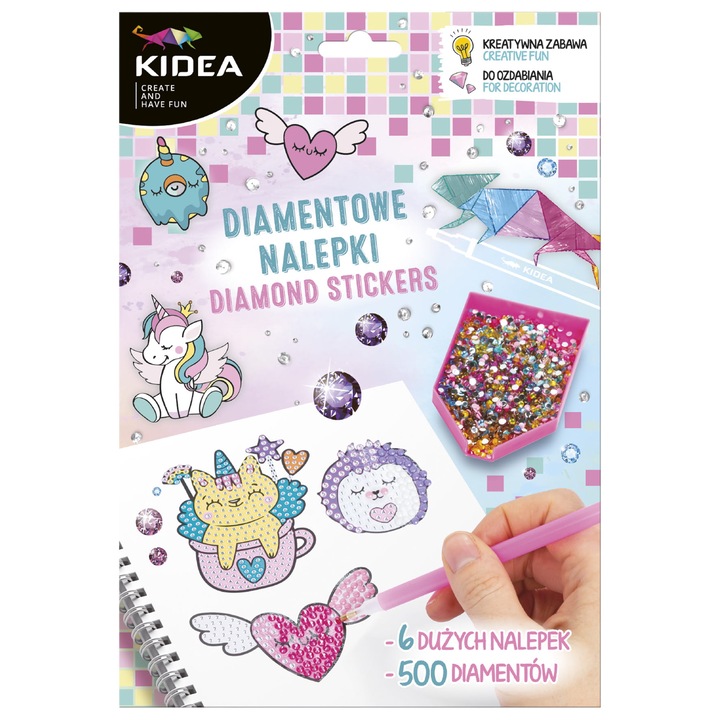 Set creativ pentru copii, KIDEA, Magic World of Kidea, +8ani, Multicolor