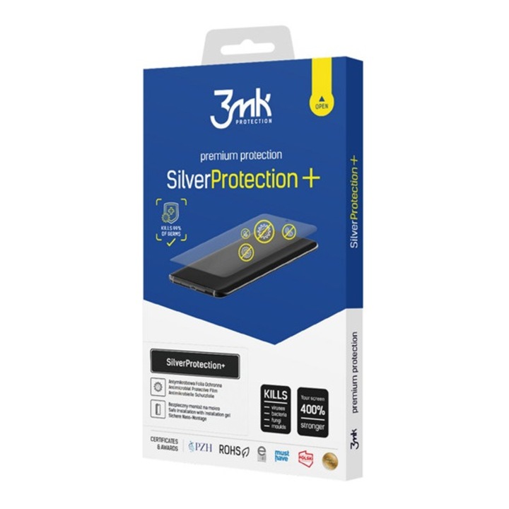 3mk silver protection+ képernyővédő fólia, antibakteriális, öngyógyító, nem íves, 0.21mm, átlátszó, kompatibilis: Motorola Moto G24 Power / Moto G24 / Moto G04