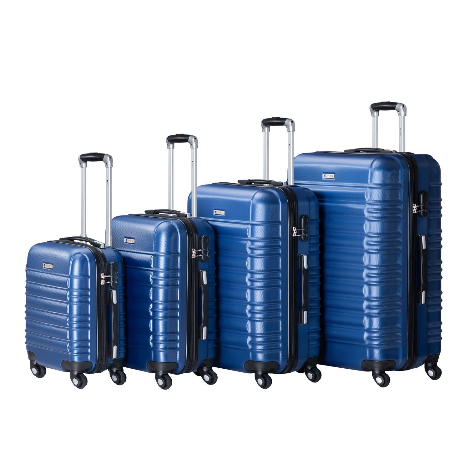 Set 4 trolere de diferite dimensiuni, S-M-L-XL, ABS, roti robuste