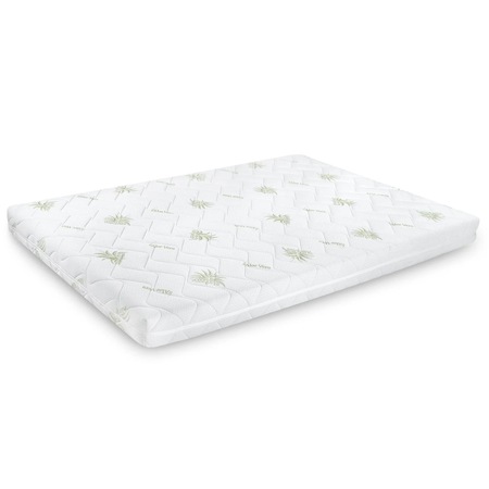 Saltea Confort4Family Aloe Vera Somnart, 160x200x14 cm, husa detasabila, fermitate medie