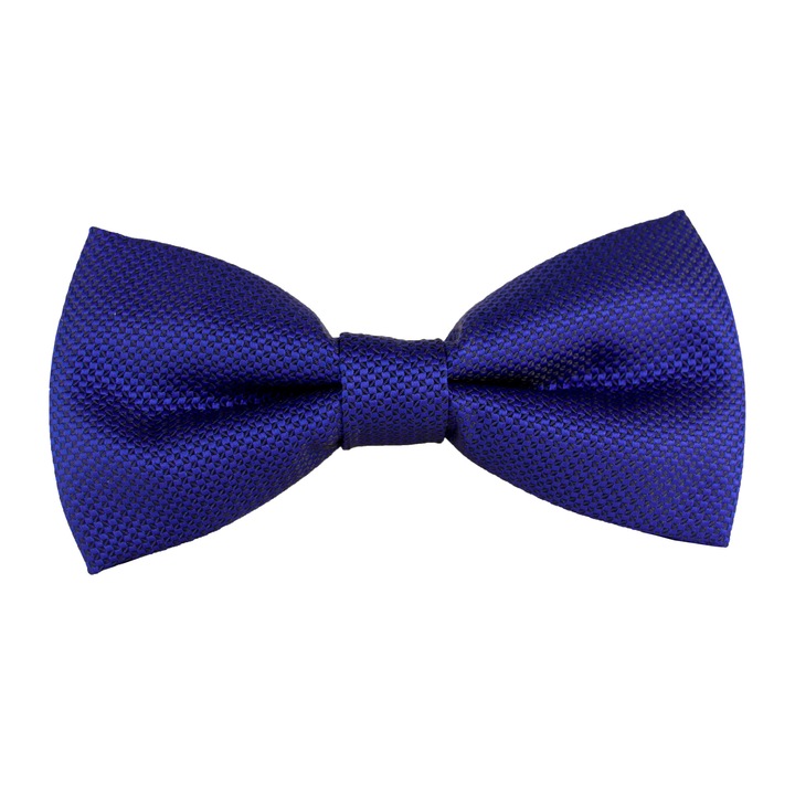 Klasszikus csokornyakkendő selymes megjelenéssel és finom textúrával, Newtone, PP06, Fényes kék, 12 x 6 cm