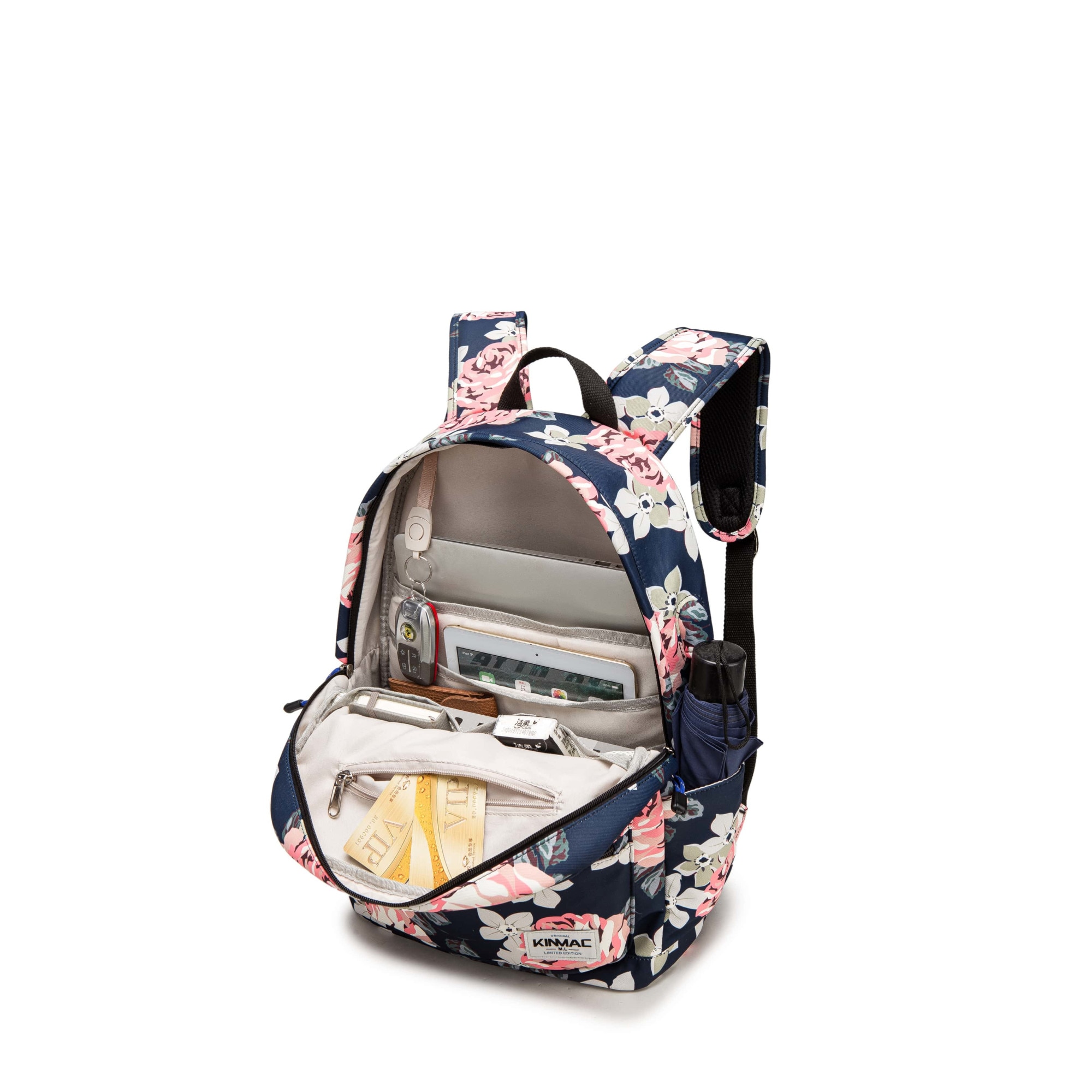 Rucsac Laptop, Kinmac, Blue Flower, 15.6"