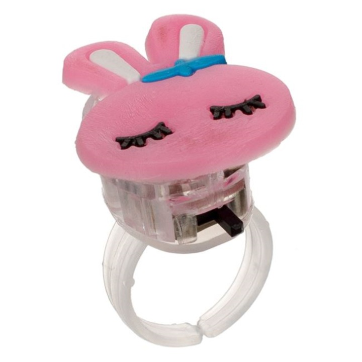 Fényes gyűrű gyerekeknek, Rabbit modell, állítható méret és tetszetős dizájn sok színben