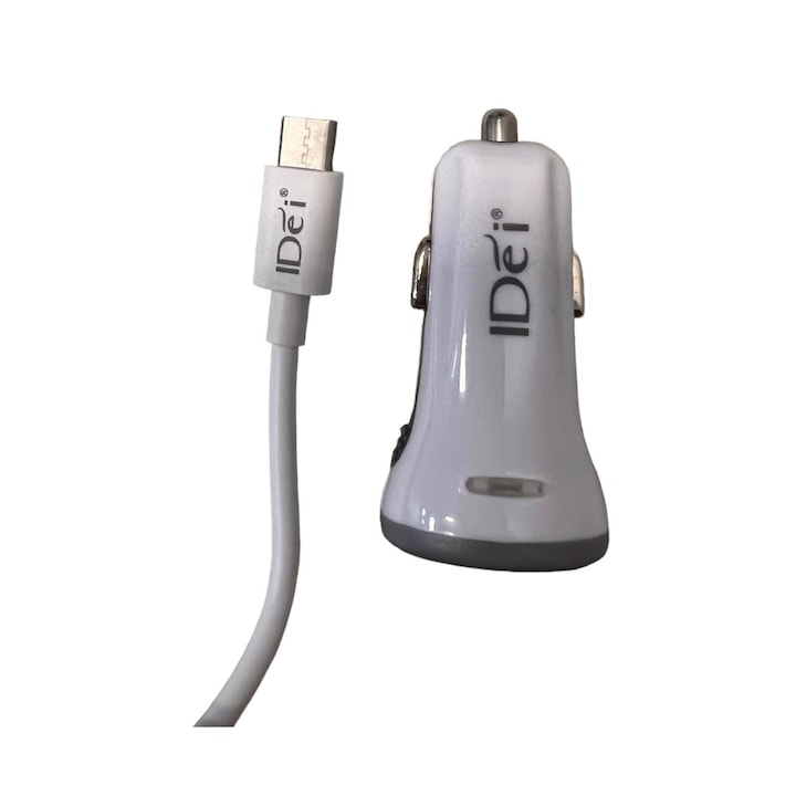 Autós töltő és c típusú adatkábel készlet, Android kompatibilis, 1 m. 036404